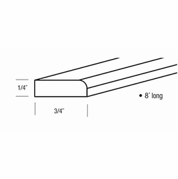 SM8: Scribe Molding: Amesbury White RTA Kitchen Cabinet