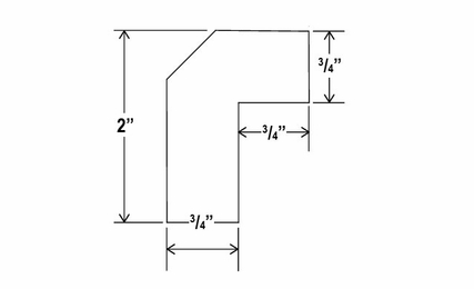 Smokey Ash ALRM8: Angle Light Rail Molding: Assembled Kitchen Cabinets