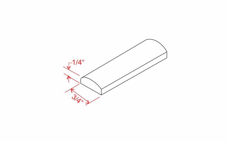 Smokey Ash BAM: Batten Molding: Assembled Kitchen Cabinets