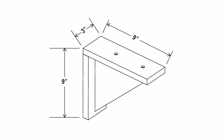 Smokey Ash CB9: Corbel: Assembled Kitchen Cabinets
