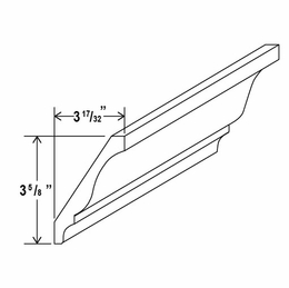 Storm Gray Shaker BCM8: Decorative Molding: Assembled Kitchen Cabinets