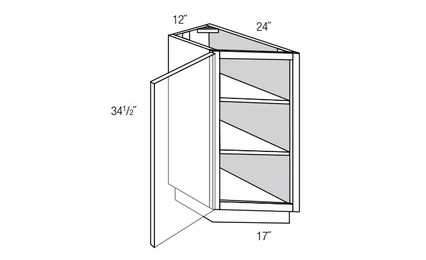 TB12: Transition Base Cabinet : Essex Norwich RTA Kitchen Cabinet