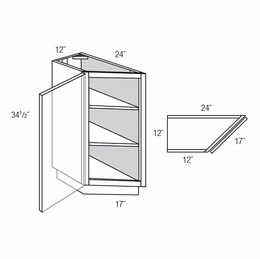 TB12: Transition Base Cabinet : Essex RTA Kitchen Cabinet
