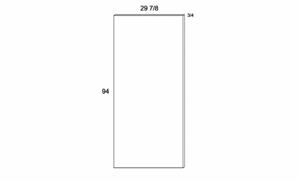 TEP3096: Panel: Torino White Pine Kitchen Cabinets