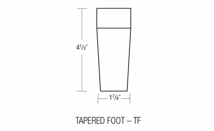TF: Taperd Foot: Essex RTA Kitchen Cabinet