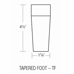 TF: Taperd Foot: Trenton Recessed RTA Kitchen Cabinet