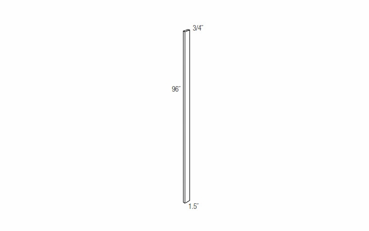 TF1.596: Tall Filler: Yarmouth Slab RTA Kitchen Cabinet