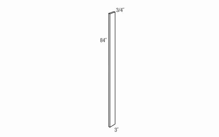 TF396: Tall Filler: Upton Brown RTA Kitchen Cabinet