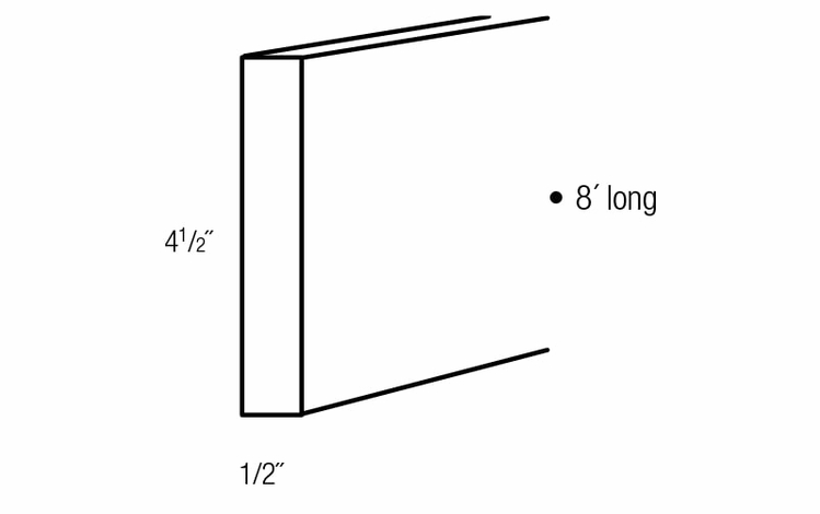 TK8: Finished Toe Kick: Quincy Espresso RTA Kitchen Cabinet
