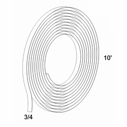 Torino Dark Wood EB10: 10" Edge Banding Roll: RTA Kitchen Cabinets