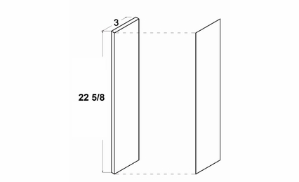 Torino Grey Wood OF323: Filler: RTA Kitchen Cabinets