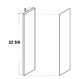 Torino White Pine OF323: Filler: RTA Kitchen Cabinets