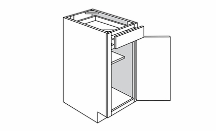 Trenton Recessed Single Door Base Cabinets