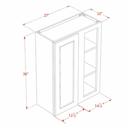 USCD Casselberry Antique White WBC2736: Wall Blind Cabinet: RTA Kitchen Cabinet