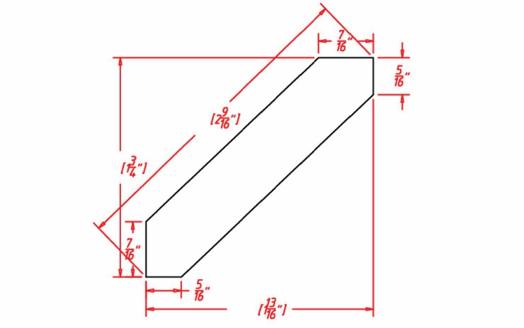 USCD Casselberry Saddle ACM8: Angle Crown Molding: RTA Kitchen Cabinet
