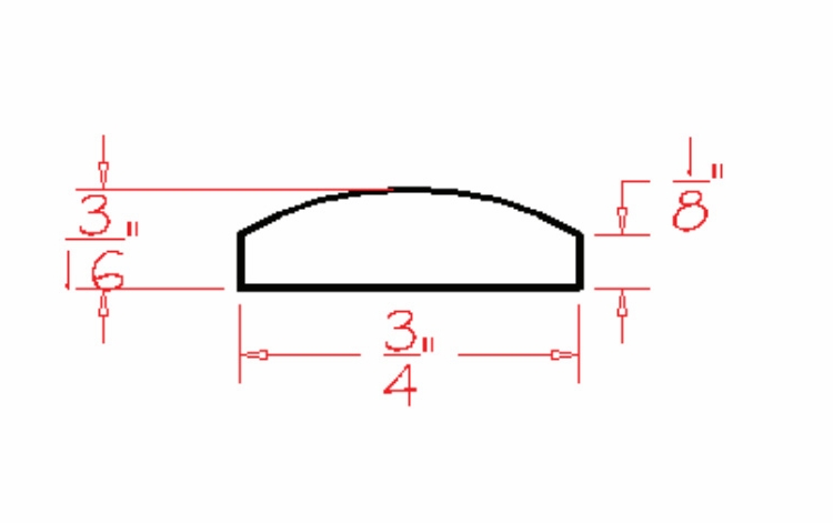 USCD Casselberry Saddle BAM: Batten Molding: RTA Kitchen Cabinet
