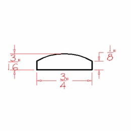 USCD Casselberry Saddle BAM: Batten Molding: RTA Kitchen Cabinet