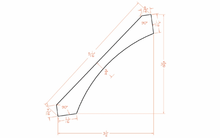 USCD Casselberry Saddle COV: Cove Crown Molding: RTA Kitchen Cabinet