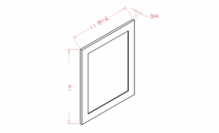 USCD Haven Dune WDEP1215: Wall Decorative End Panel: RTA Kitchen Cabinets