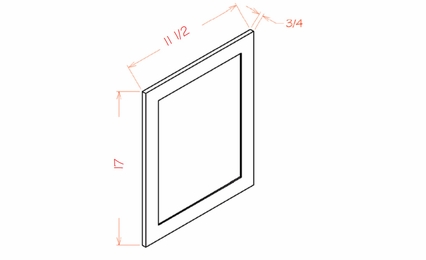 USCD Haven Dune WDEP1218: Wall Decorative End Panel: RTA Kitchen Cabinets