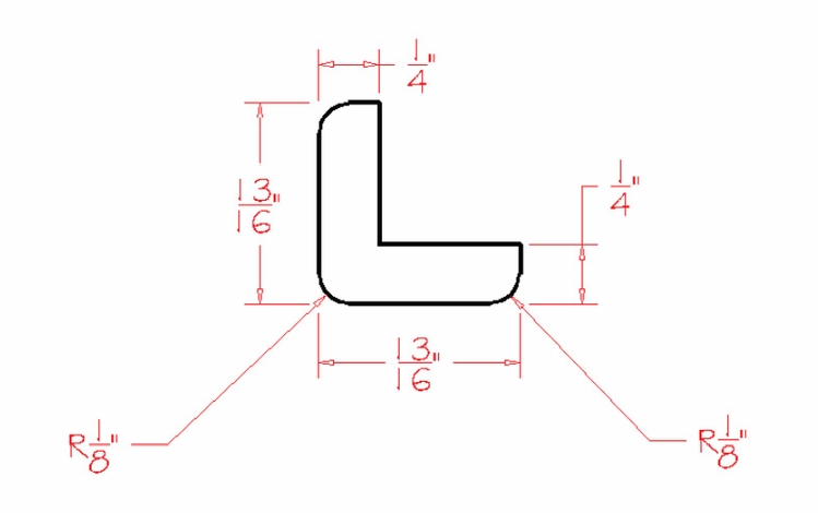 USCD Haven Ember OCM: Outside Corner Molding: RTA Kitchen Cabinets