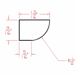 USCD Oxford Mist SHM: Shoe Molding: RTA Kitchen Cabinets