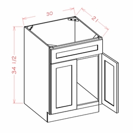 USCD Oxford Mist VS30S: Vanity Sink Base Cabinet: RTA Kitchen Cabinets