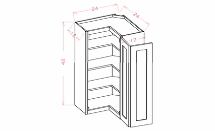 USCD Oxford Sage WER2442: Wall Easy Reach Cabinet: RTA Kitchen Cabinets