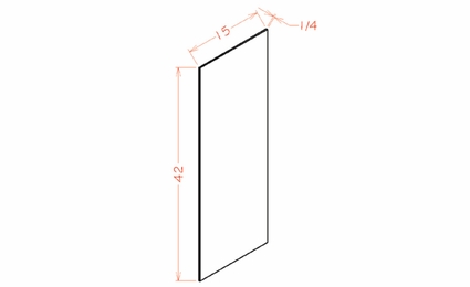 USCD Oxford White WSV42: Wall Skin Panel: RTA Kitchen Cabinets