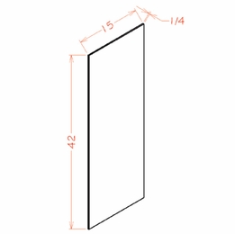 USCD Shaker Cinder WSV42: Wall Skin Panel: RTA Kitchen Cabinet