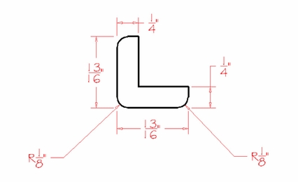 USCD Shaker Dove OCM: Outside Corner Molding: RTA Kitchen Cabinet