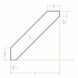 USCD Shaker Ivy LACM8: Large Angle Crown Molding: RTA Kitchen Cabinets