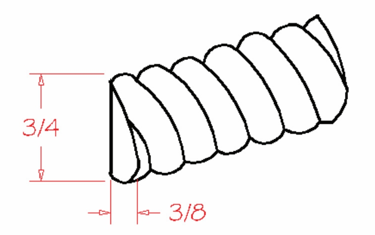 USCD Shaker Ivy ROPE: Rope Molding: RTA Kitchen Cabinets