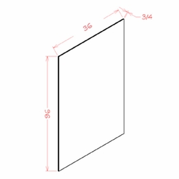USCD Shaker Ivy S3696: 36"W Finished Shelf Board: RTA Kitchen Cabinets