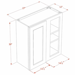 USCD Shaker Navy WBC2730: Wall Blind Cabinet: RTA Kitchen Cabinet
