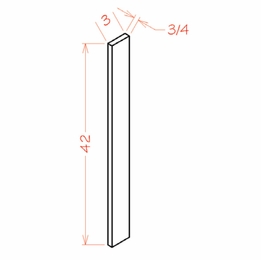 USCD Torrance Dove F342: Filler: RTA Kitchen Cabinet
