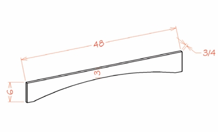 USCD Torrance White VASH48: Shaker Valance: RTA Kitchen Cabinet