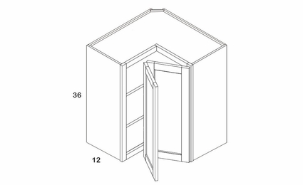 USCD Torrance White WER2436: Wall Easy Reach Cabinet: RTA Kitchen Cabinet