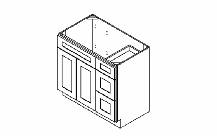 V3021DR-Shaker Grey Vanities