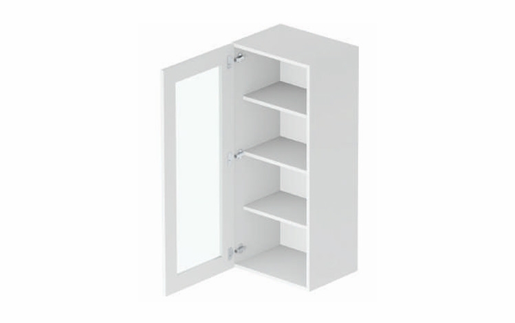Vail GDW1242: Glass Door Wall Cabinet: Assembled Kitchen Cabinets