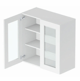 Vail GDW3030: Glass Door Wall Cabinet: Assembled Kitchen Cabinets