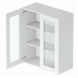 Vail GDW3636: Glass Door Wall Cabinet: Assembled Kitchen Cabinets