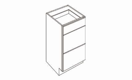 VDB18: Vanity Drawer Base Cabinets: Country Oak Honey Kitchen Cabinets