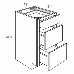 VDB1821: Bathroom Vanity Drawer Base: Dover Norwich RTA Kitchen Cabinet