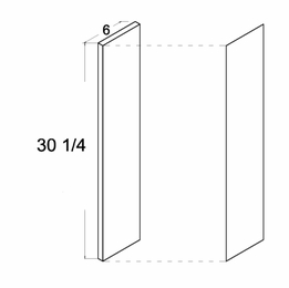 Verona Midnight Navy OF630: Filler: RTA Kitchen Cabinets