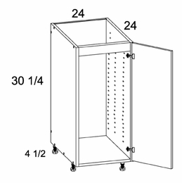 Verona Midnight Navy SB24SFH: Full Height One Door Sink Base: RTA Kitchen Cabinets