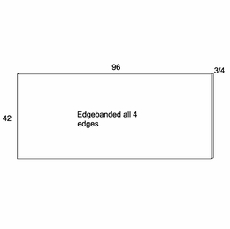 Verona Pure Blanc BP9642: Panel: RTA Kitchen Cabinets