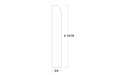 Verona Pure Blanc FBM8: Furniture Base Molding: RTA Kitchen Cabinets