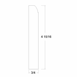 Verona Pure Blanc FBM8: Furniture Base Molding: RTA Kitchen Cabinets