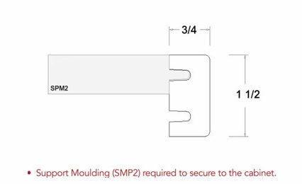 Verona Pure Blanc MPF1: Light Rail Molding: RTA Kitchen Cabinets